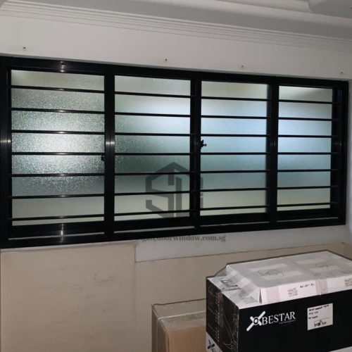 Black Window Grilles Frame for HDB homes