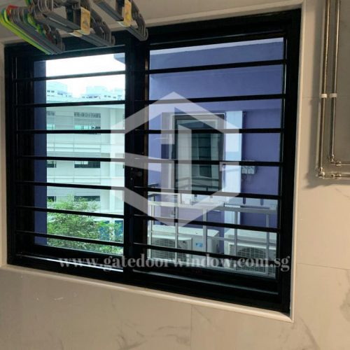 Black Window Grilles Frame for HDB house