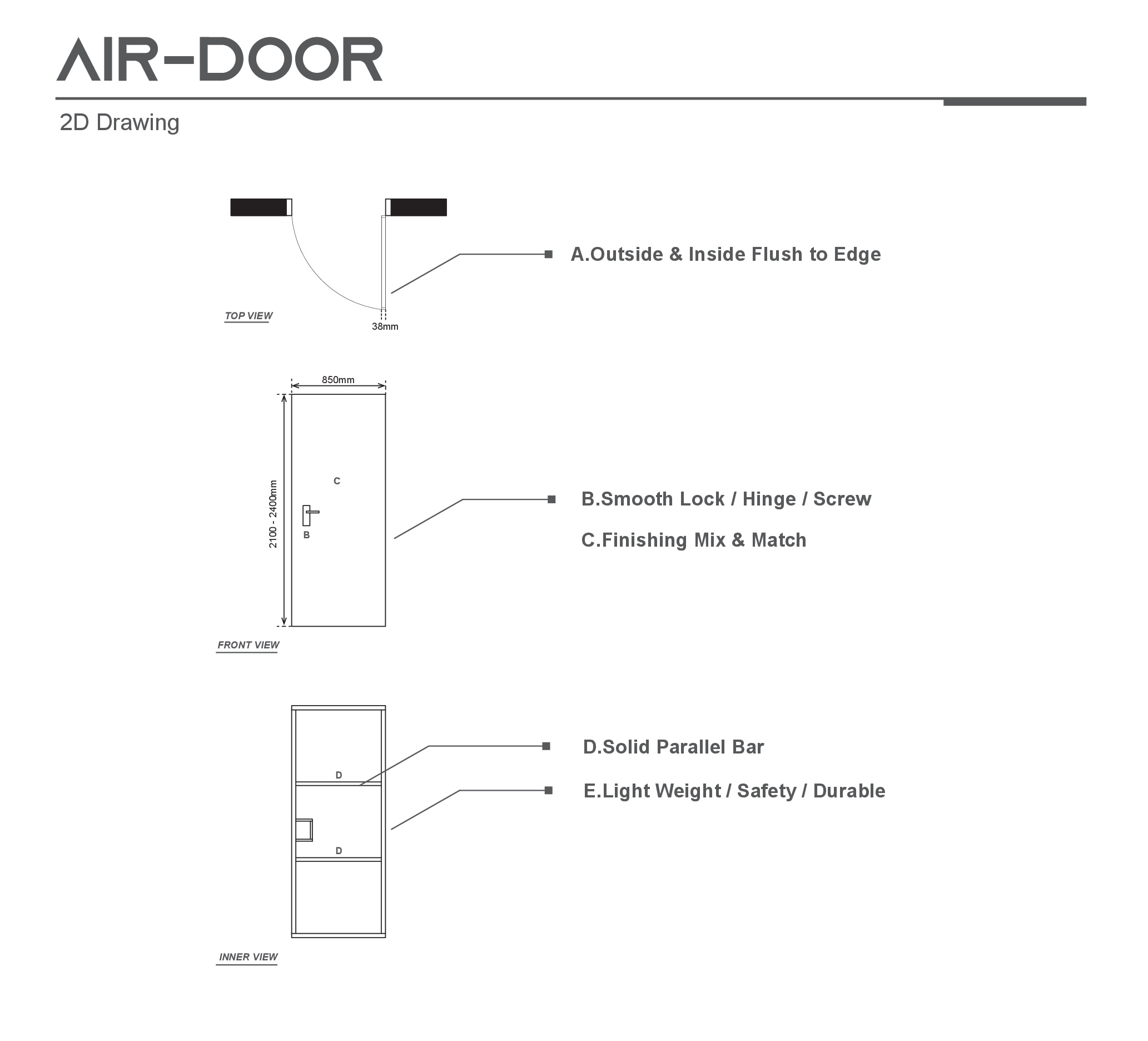 Compact Door - SG Gate Door Window