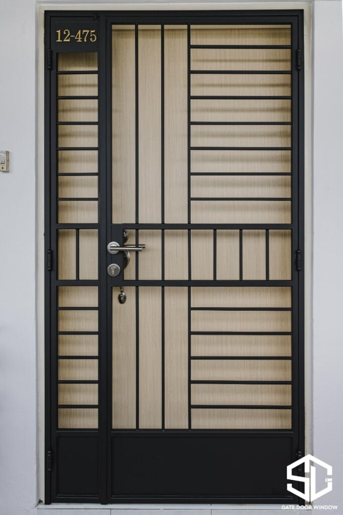 gdw black hdb gate ad beige door
