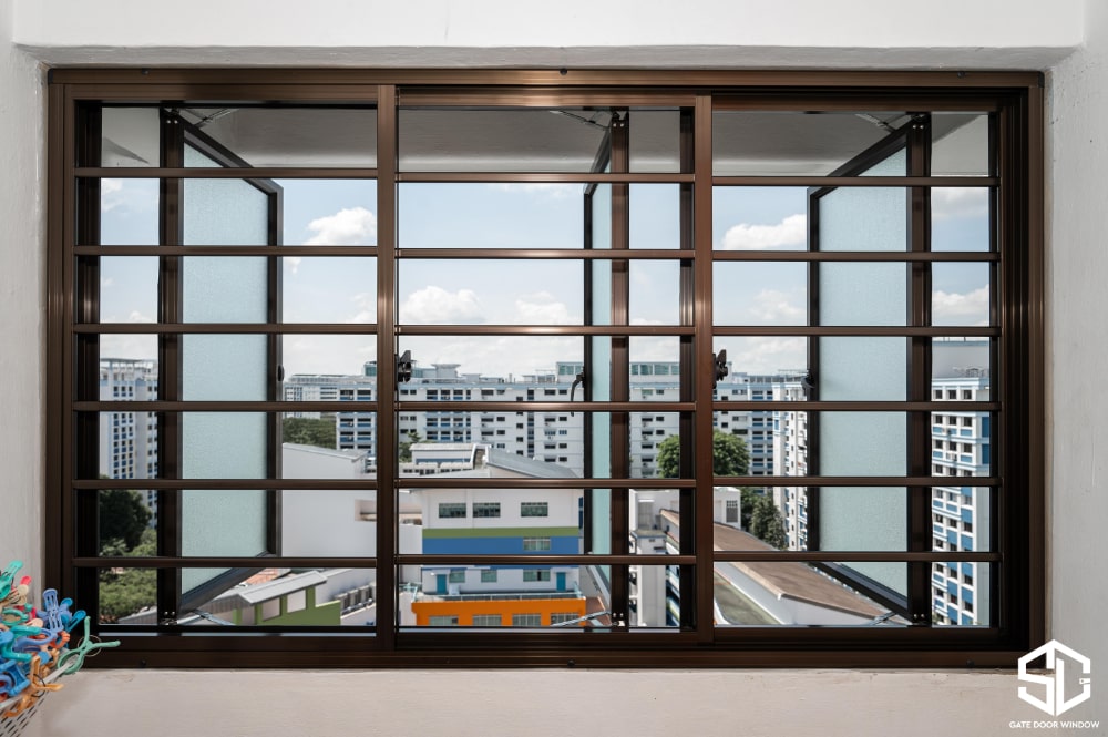 hdb window grilles and black frames