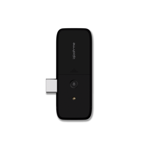 Gate Lock with Fingerprint_03_Back Unlocked