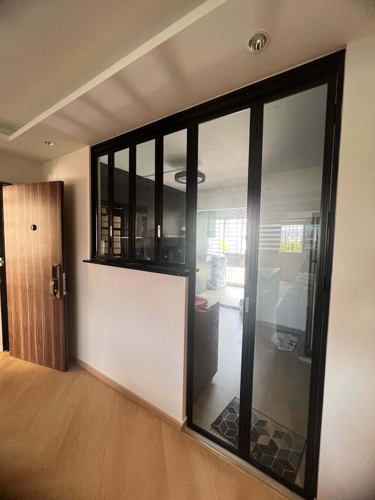 MILD STEEL BIFOLD DOOR (2) | Service Yard Door