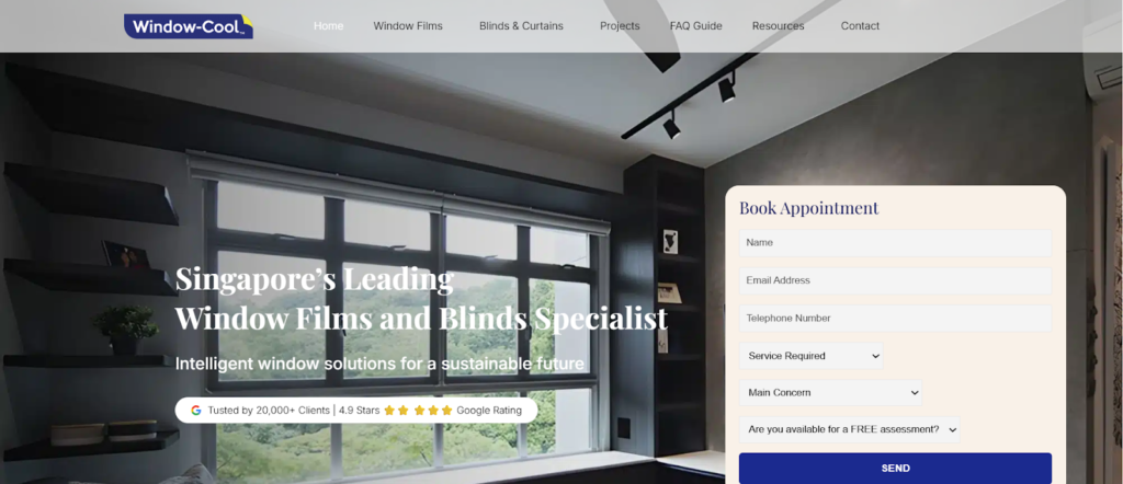 Top window supplier Singapore Window-Cool