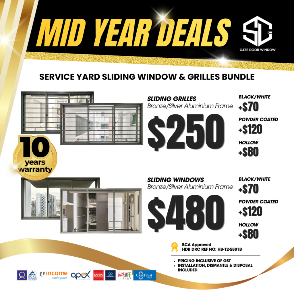 sliding window grille bundle $250 $458 promotion 10 years warranty