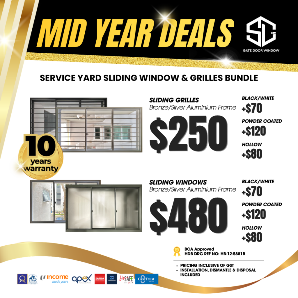 service yard window grille bundle $250 $458 promotion 10 years warranty