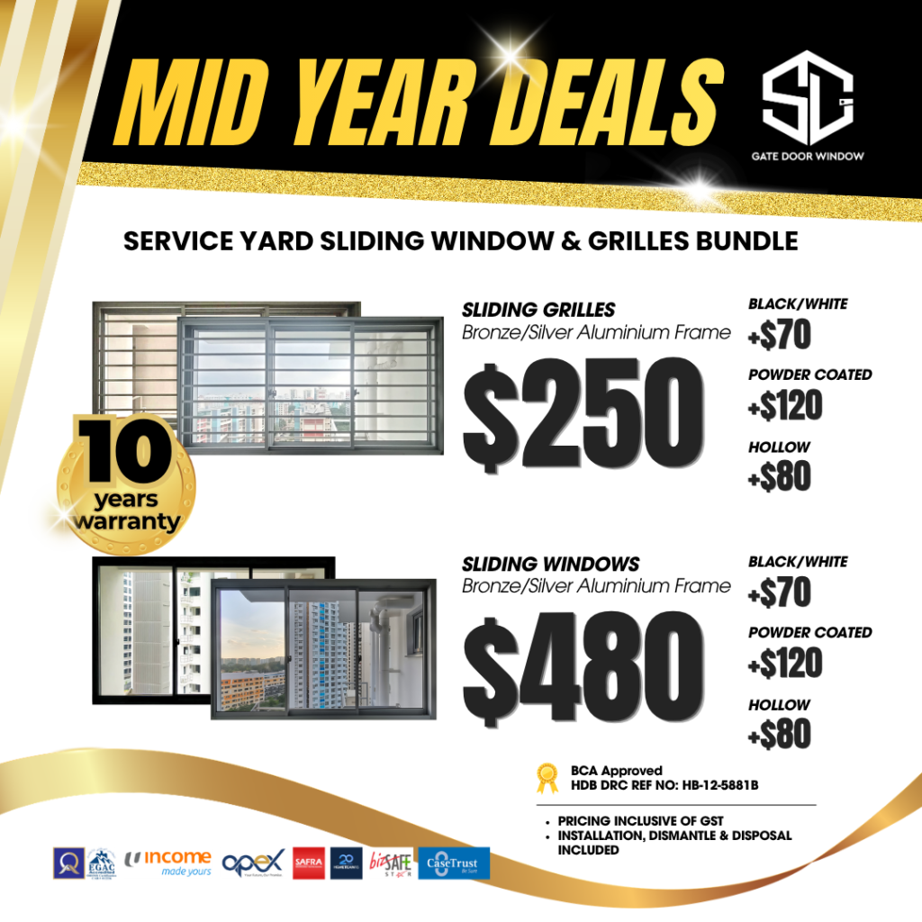 sliding window grille bundle $250 $458 promotion 10 years warranty