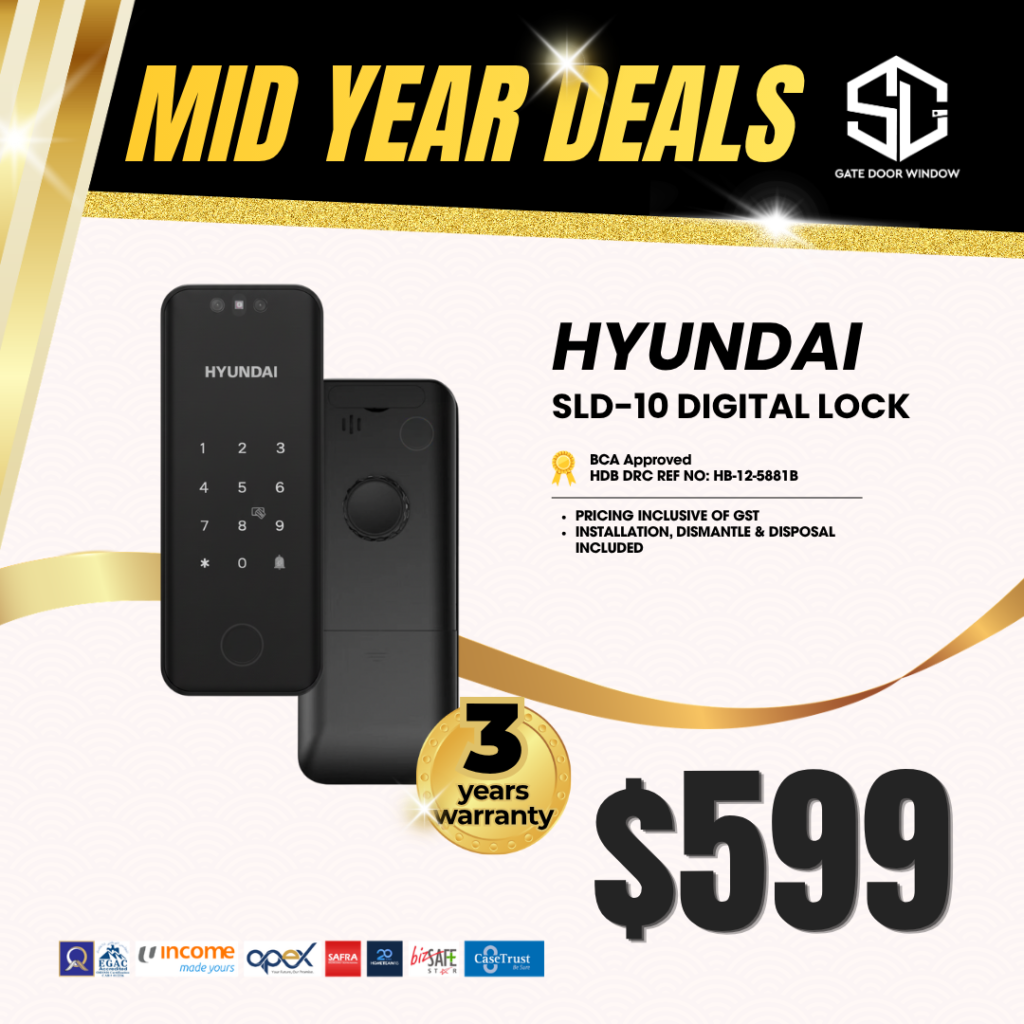 Hyundai SLD-10 digital gate lock $599 promotion 3 years warranty