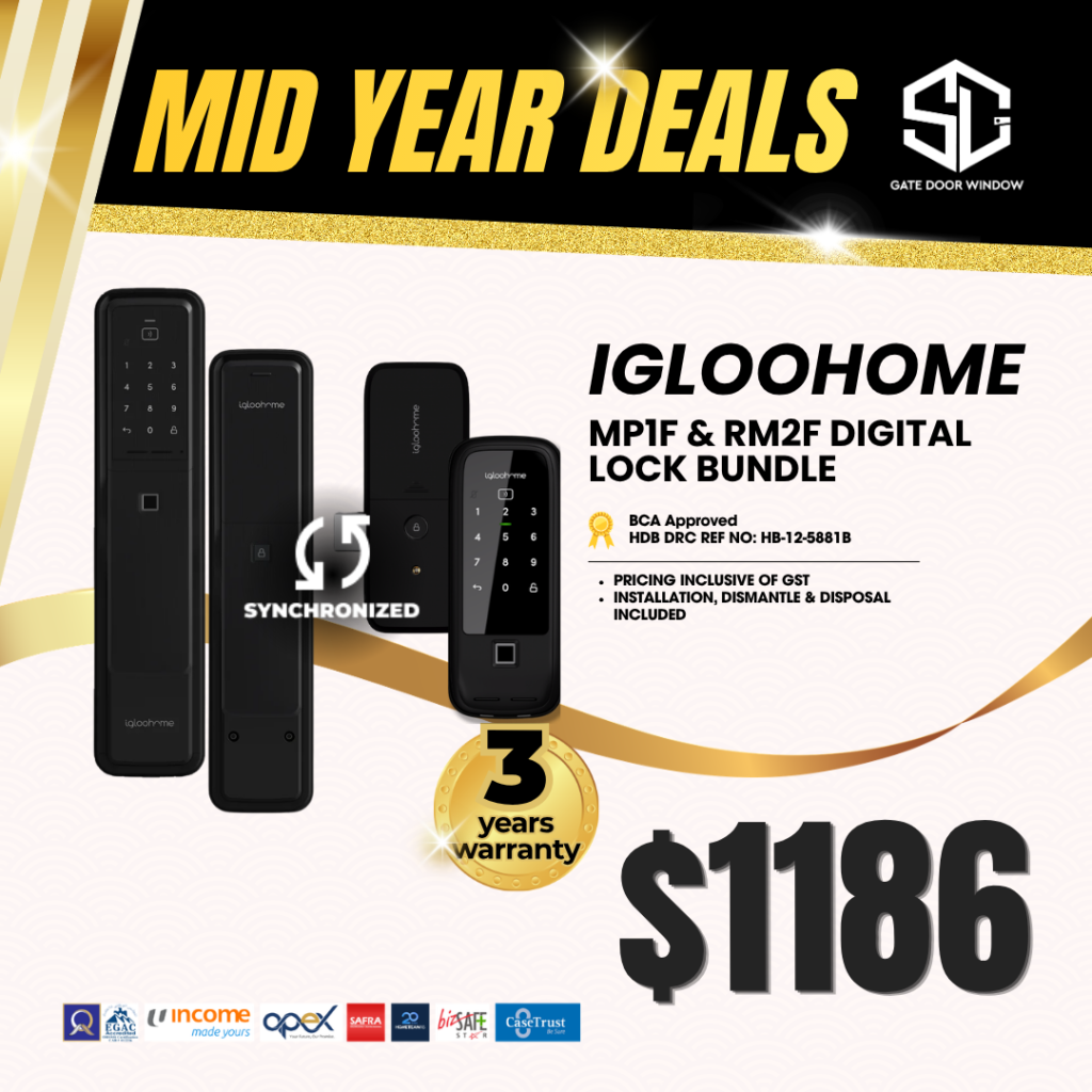 Igloohome digital lock bundle $1186 promotion 3 years warranty