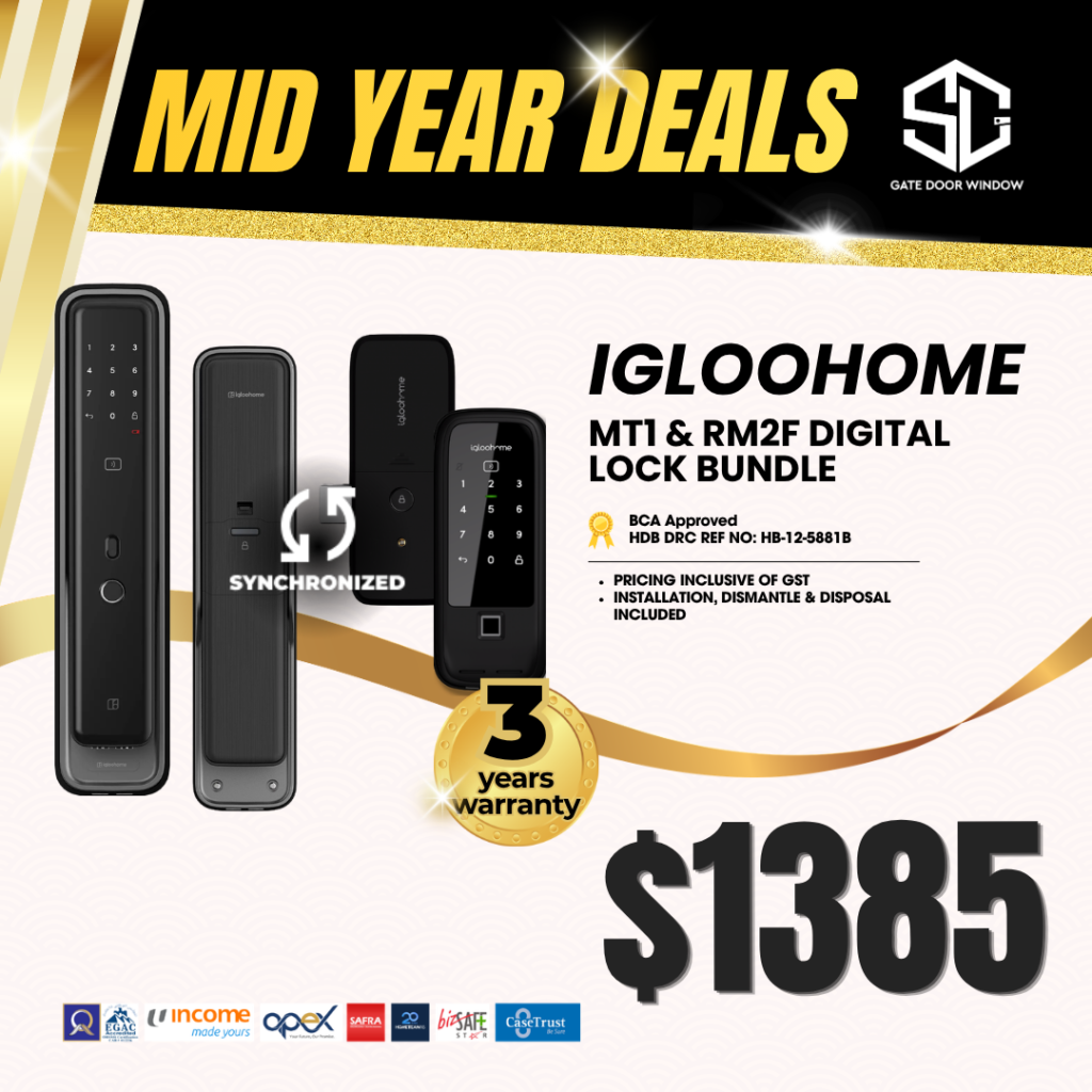 Igloohome digital lock bundle $1385 promotion 3 years warranty