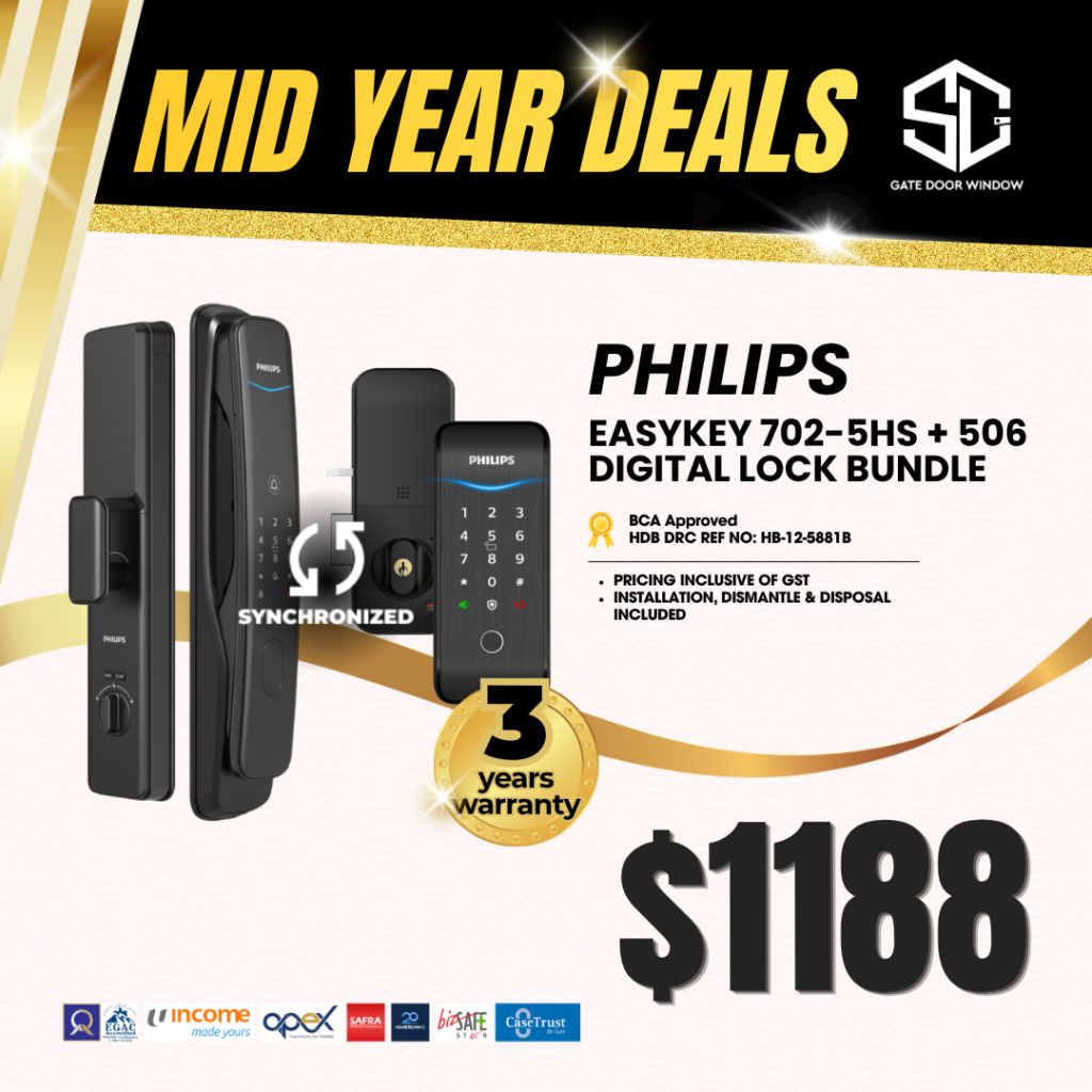 Philips digital smart lock $1188 promotion 3 years warranty