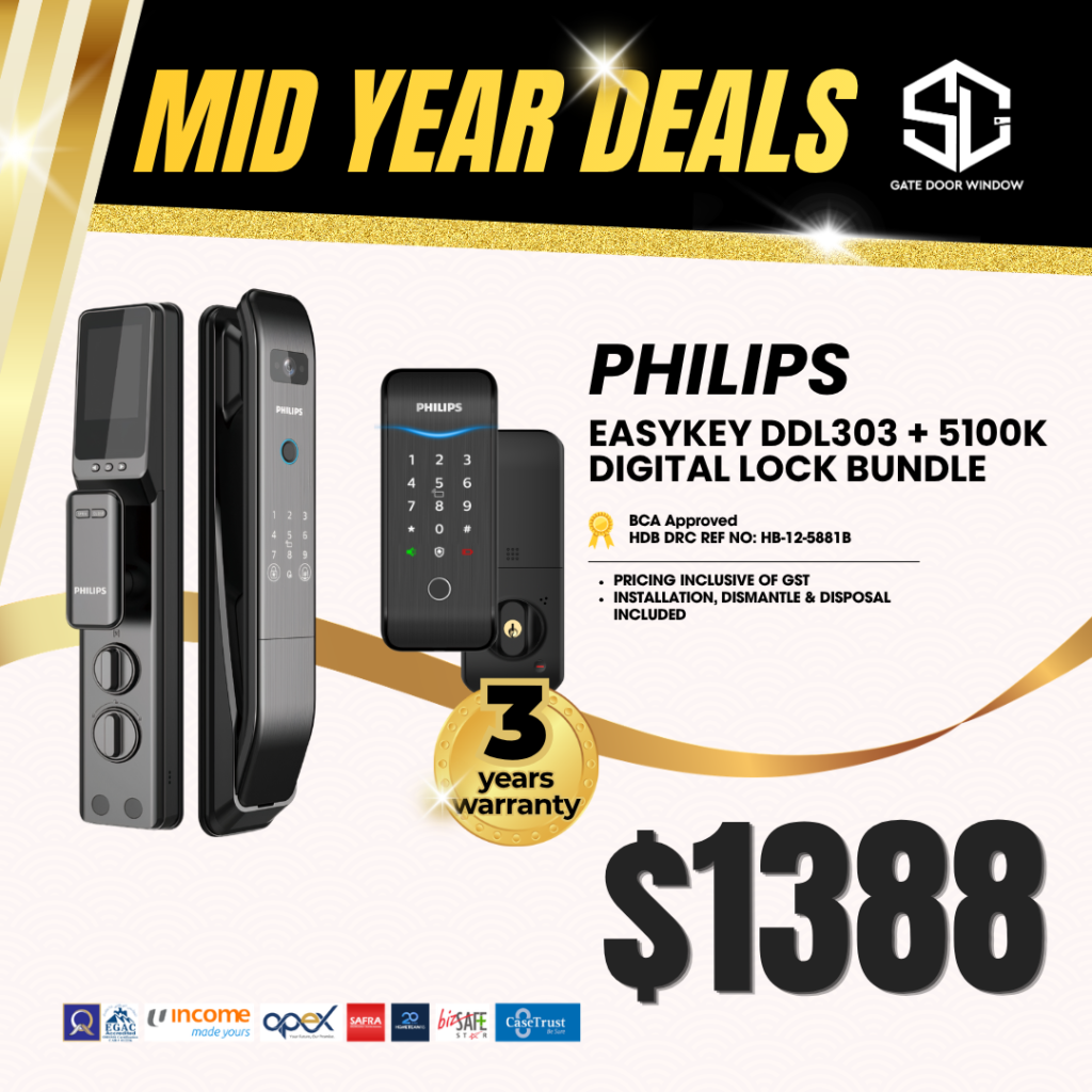 Philips digital lock bundle $1388 promotion 3 years warranty