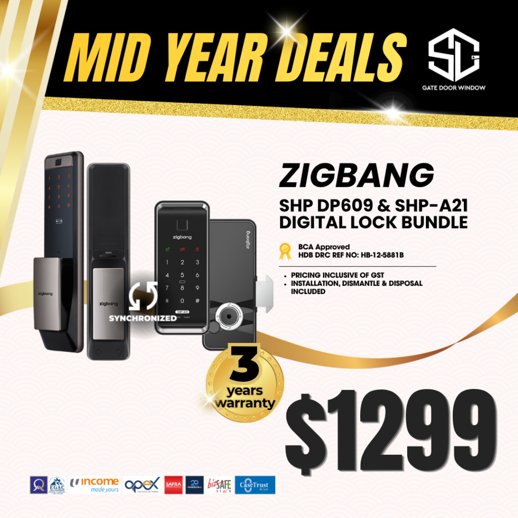 Zigbang smart lock bundle $1299 promotion 3 years warranty
