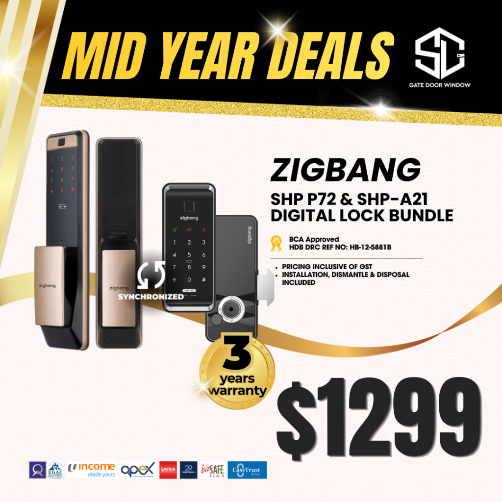 Zigbang digital lock bundle $1299 promotion 3 years warranty