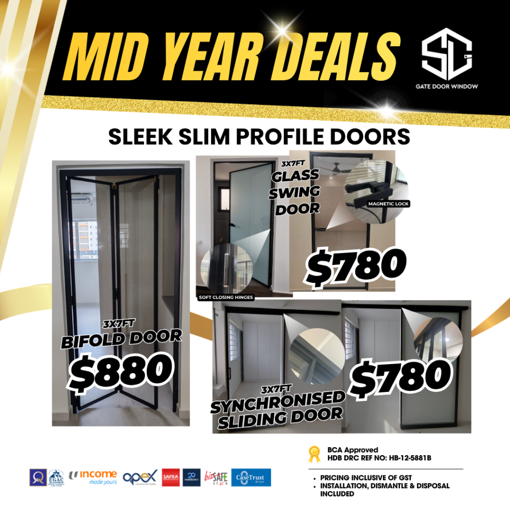 Slim profile and bifold door promotion from $780 with 10-year warranty