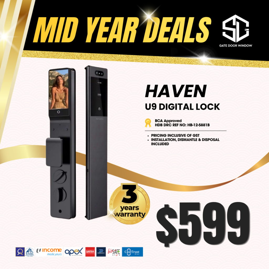 Haven U9 digital lock promo at $599 with 3 years warranty