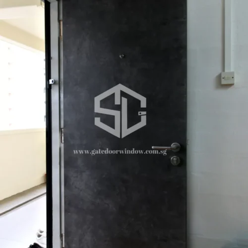 black HDB Main Door
