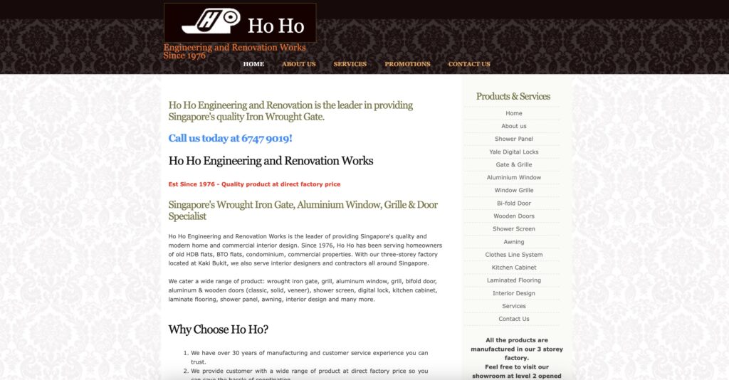 Ho Ho Engineering HDB Door Supplier