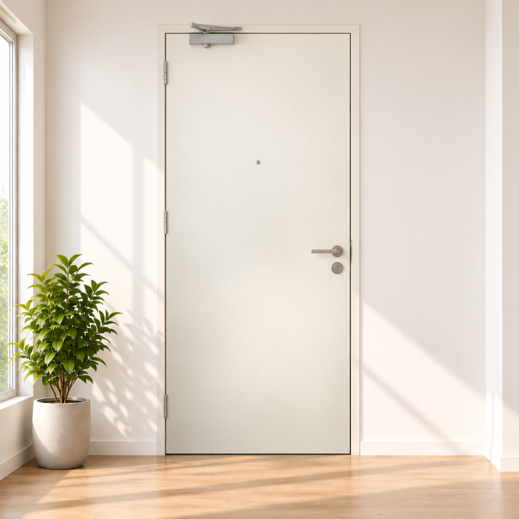 HDB main door, laminate with fire rating-D18