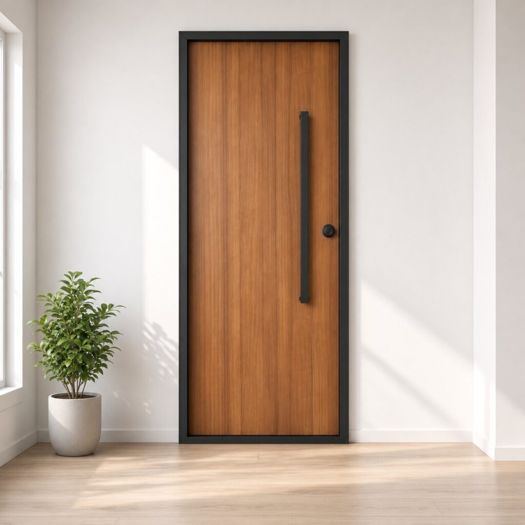 Laminate fire-rated main door for HDB-D4