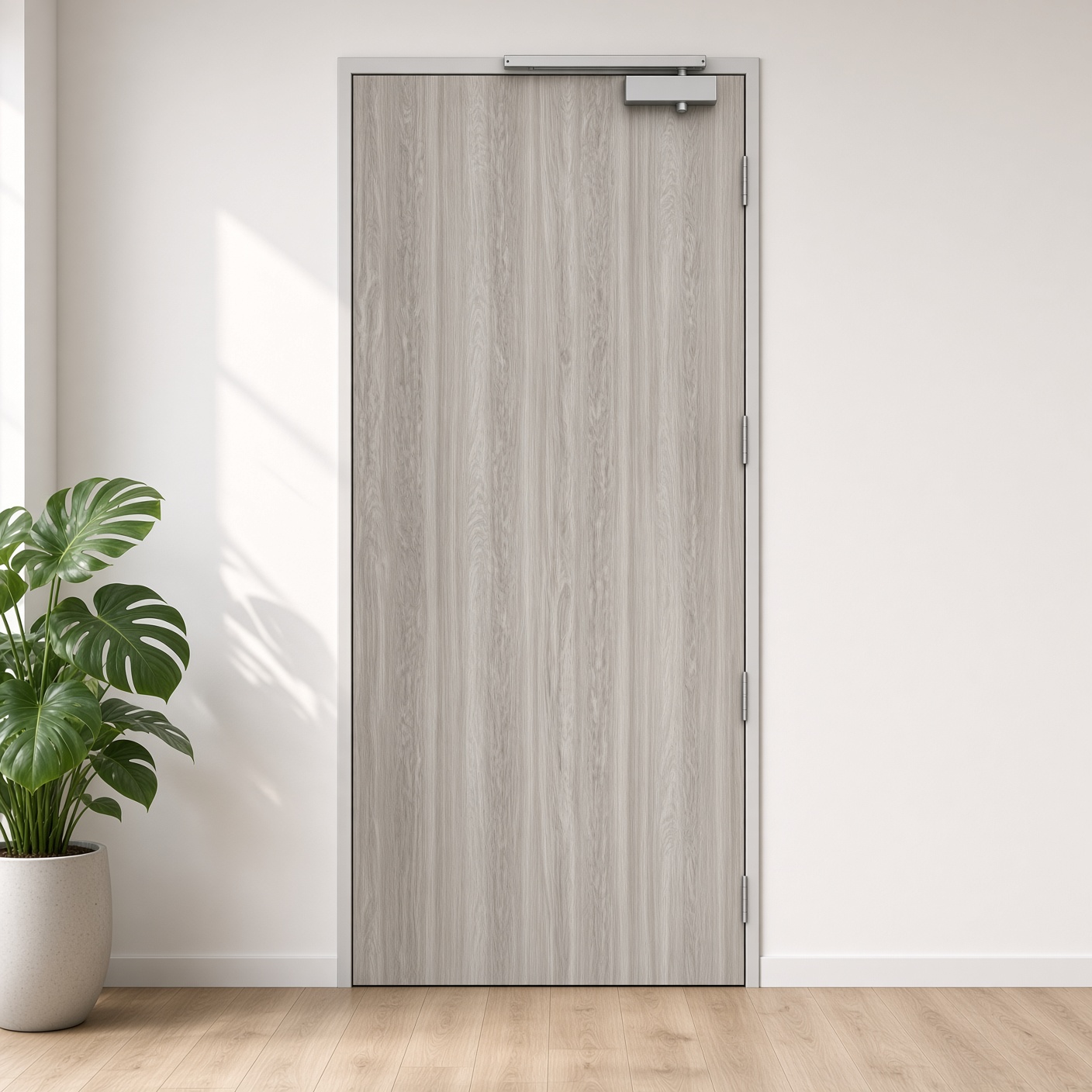 Fire-rated laminate door, HDB main entry-D8