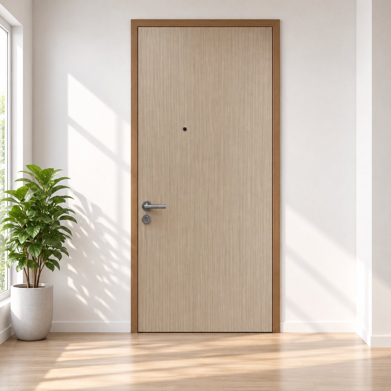 Durable laminate main door for HDB, fire-rated-ND1