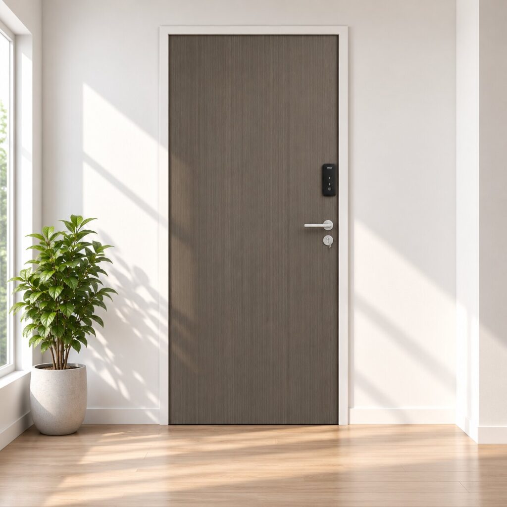 HDB laminate main door with fire-rated safety-ND3