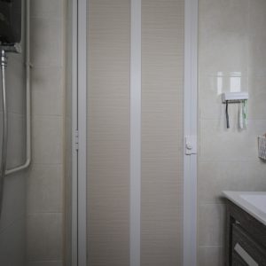 white toilet slide & swing door6